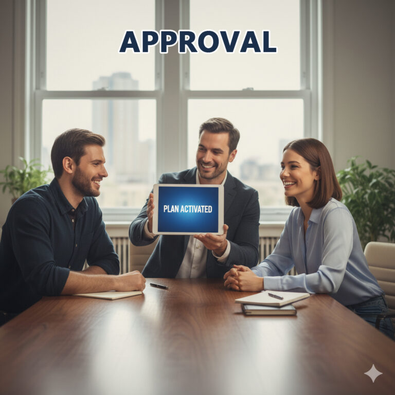 If plan is ok, you will approve and start implementation of the plan